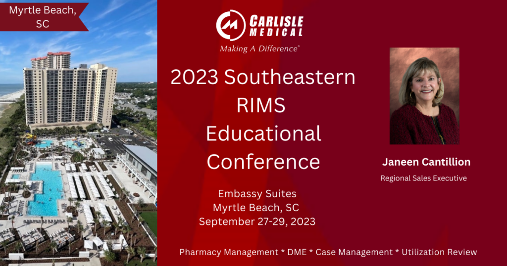 Carlisle Medical Will Be Exhibiting At The Southeastern RIMS Western